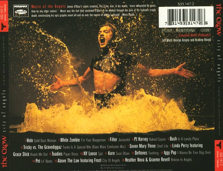 映画「ザ・クロウ」サントラ盤CD２枚セット 映画「ザ・クロウ」サントラ盤CD2枚セット 映画「ザ・クロウ